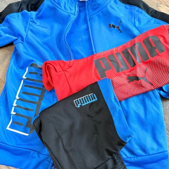 Puma 3-piece Athletic Set boys size 6 athleisure - Picture 3 of 7